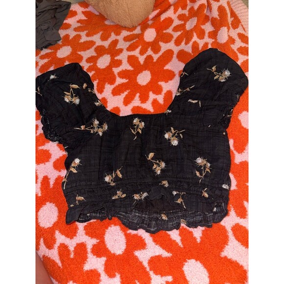 Cropped floral top - Picture 2 of 3